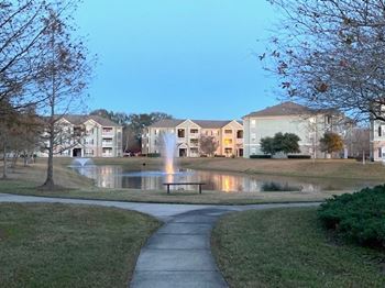 Lake with walking/jogging trails